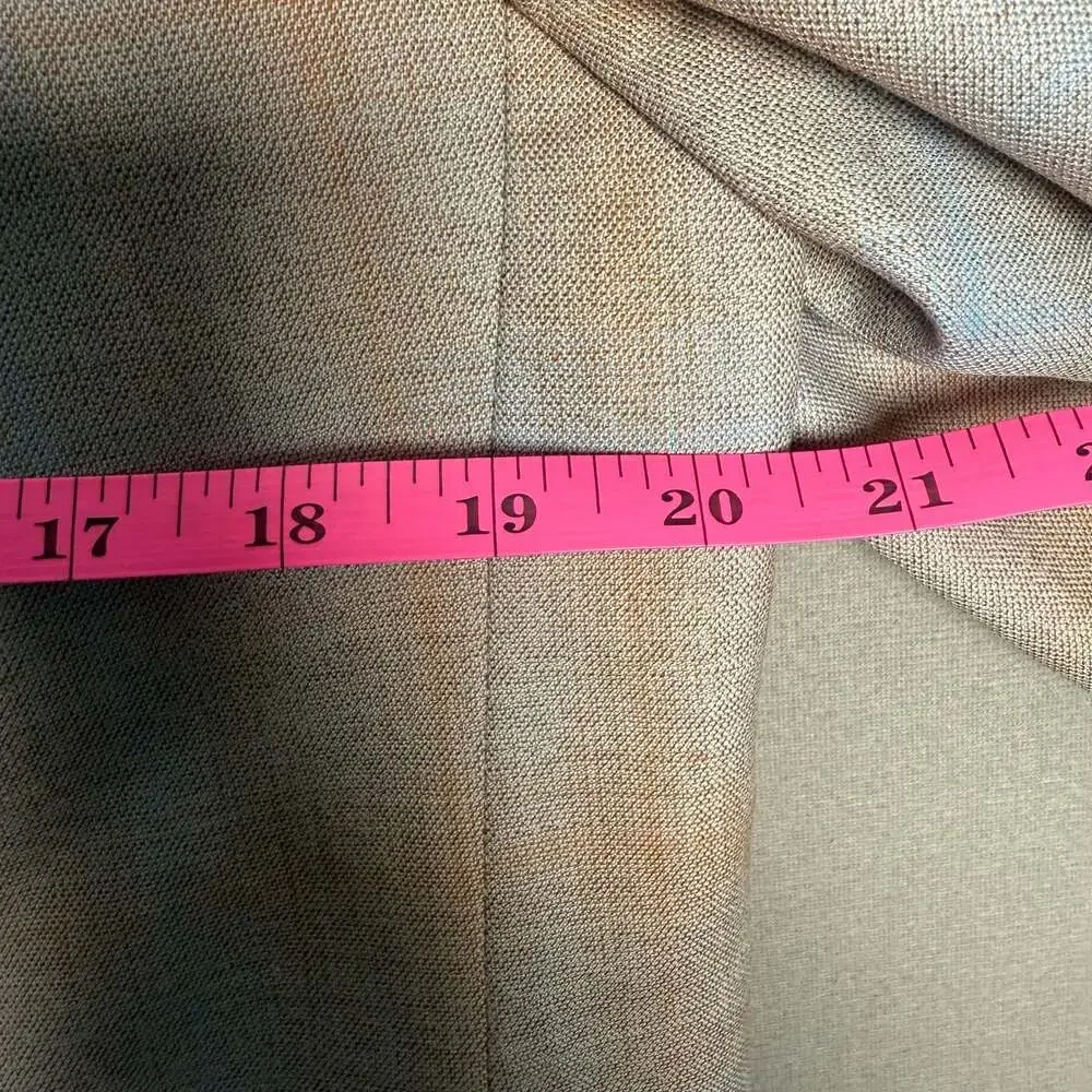 Vintage Louis Roth Clothes Tan and Blue Plaid Two-Button Sport Coat
